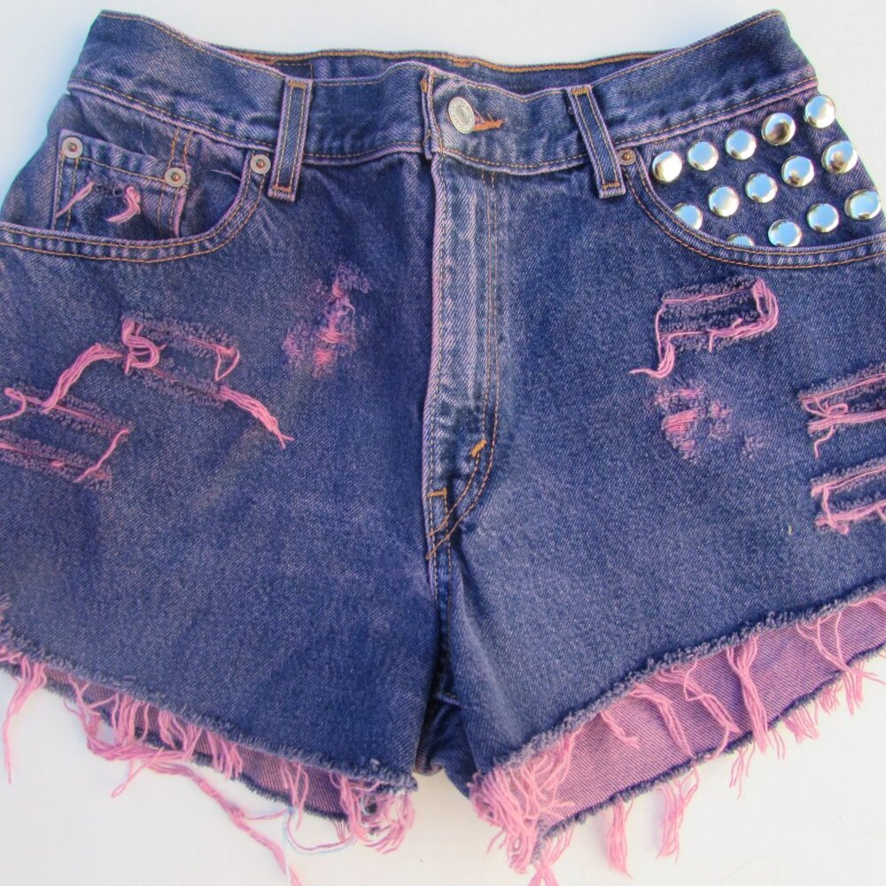 Woman's custom jean shorts